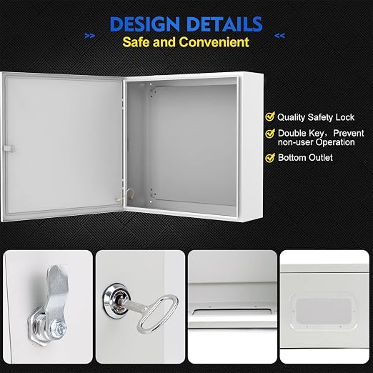 TOCRETOARE Outdoor Electrical Junction Box, Wall Mounted IP66 Waterproof & - Image 2