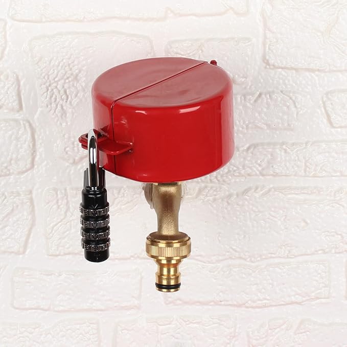 Gate Valve Locking Device Metal red, no Installation Required, Can Prevent - Image 6