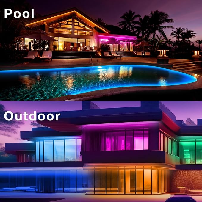 Outdoor LED Strip Lights Waterproof 200ft, IP67 Waterproof LED Light Strips - Image 7