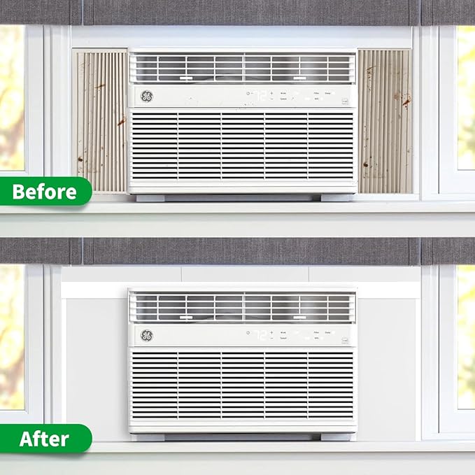Full Surround Window AC Insulated Foam Panels, AC Window Seal w/4 Pressure - Image 4
