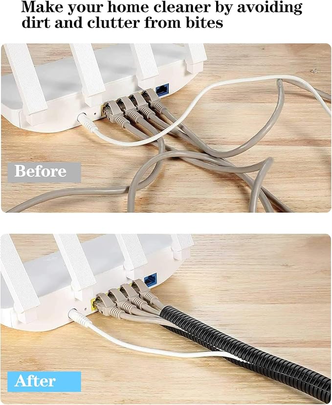 1/4 Inch Wire Loom Split Tubing - 100ft Cord Protector Electric Wires Covers - Image 6