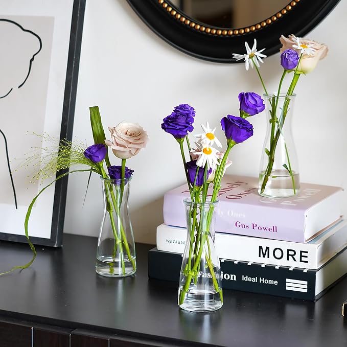 35 PCS Glass Bud Vases for Centerpieces, 5.5" Clear Small Flower Vases | Modern - Image 6