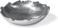 Red Co. 8.75” Silver Moon Decorative Metal Torn Hammered Asymmetrical by RedCo