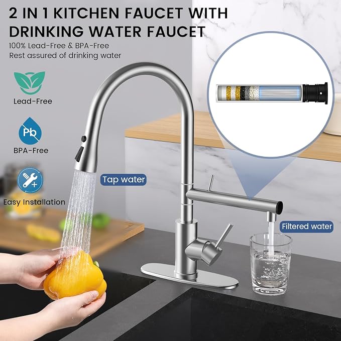 FEELSO Replacement Filters for Feelso Filtered Kitchen Faucet - Image 6