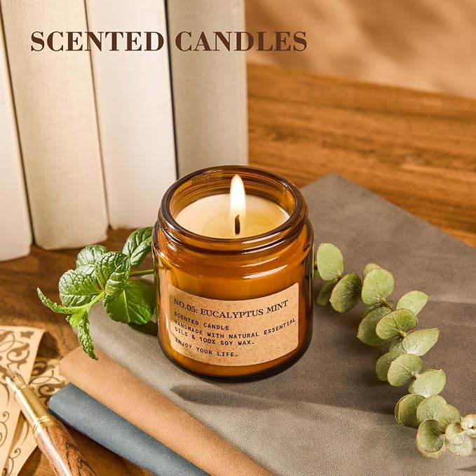 8 Pack Scented Candles for Home, Long Lasting Soy Wax Candle Gift Set | - Image 8