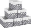 Storage Bins 6-Pack, Foldable Storage Baskets by Fabtotes