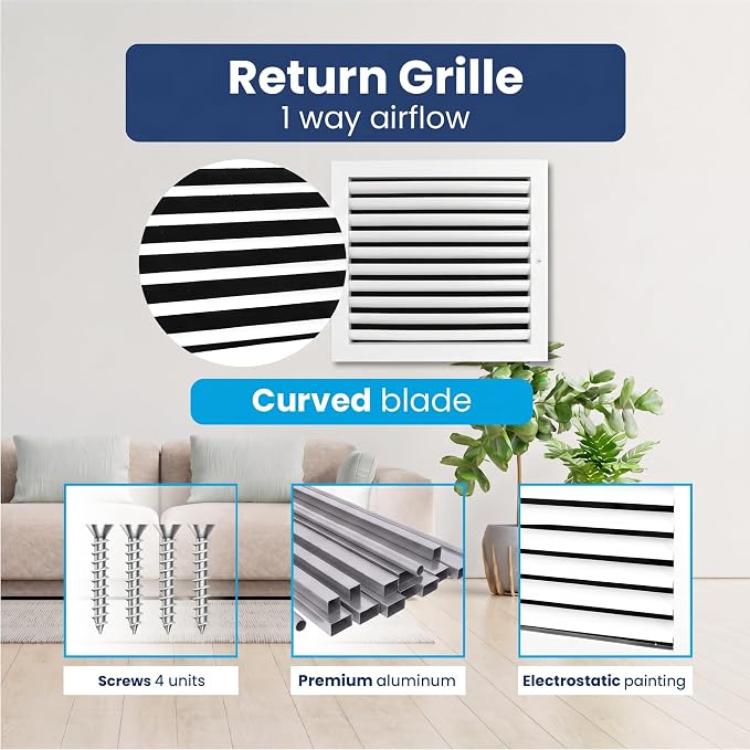 14x24 Aluminum Wall Ceiling Air Return Vent Cover HVAC Rustproof Grille - Image 4