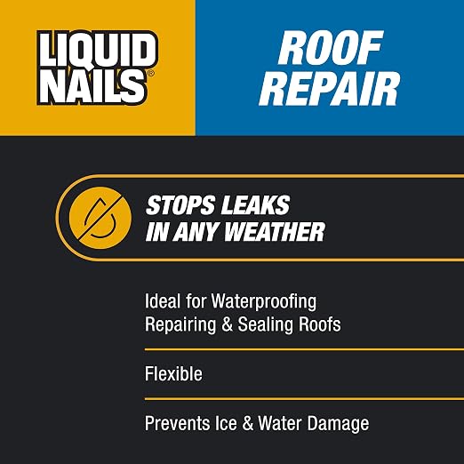 Liquid Nails Roof Repair 10.3 oz. Black Exterior Waterproofing Roof Adhesive - Image 2