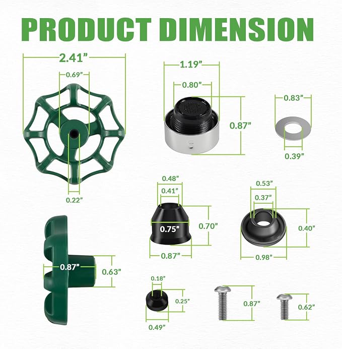 C-144KT-807 Wall Hydrant Complete Service Kit and 2 Pack C-134KT-803 Stem - Image 6