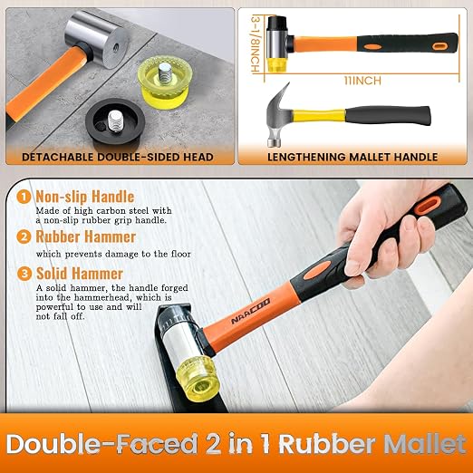 Laminate Flooring Tools, Universal 4 in 1 Floor Installation Kit | Tapping - Image 5