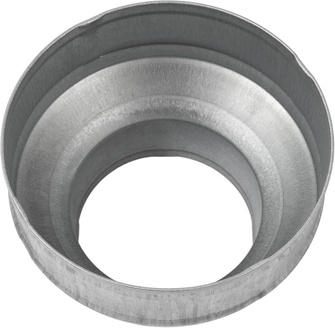 6" to 4" Inch Galvanized Steel Round Duct Reducer - Image 7
