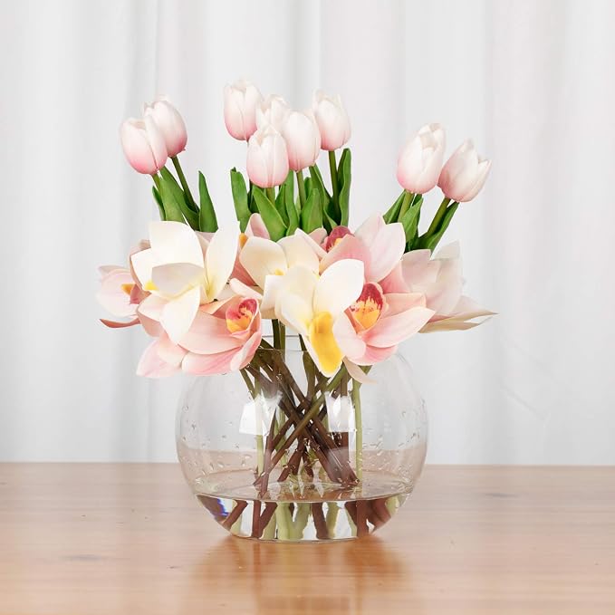 WGV Bowl Glass Vase Bulk, Diameter 6", Height 5", Open Width 4", 12 Pieces - Image 4