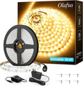 Olafus 16.4ft LED Strip Lights Warm White Dimmable, LED Rope Light Kit 12V by Olafus