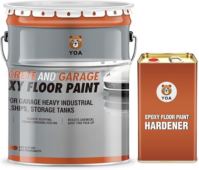 YOA Epoxy Floor Paint Kit, 4 Gallon Lake Blue - Image 7