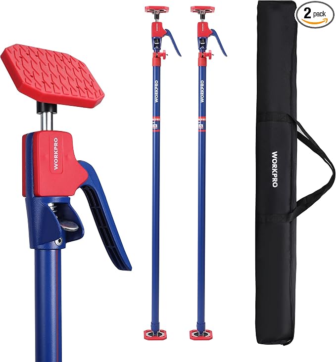 WORKPRO Cabinet Jacks, 54-114 in Adjustable Support Pole, 154 lbs, Fine Adjust by WORKPRO