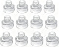 Hosley Set of 12 Glass Taper Candle Holders by HOSLEY