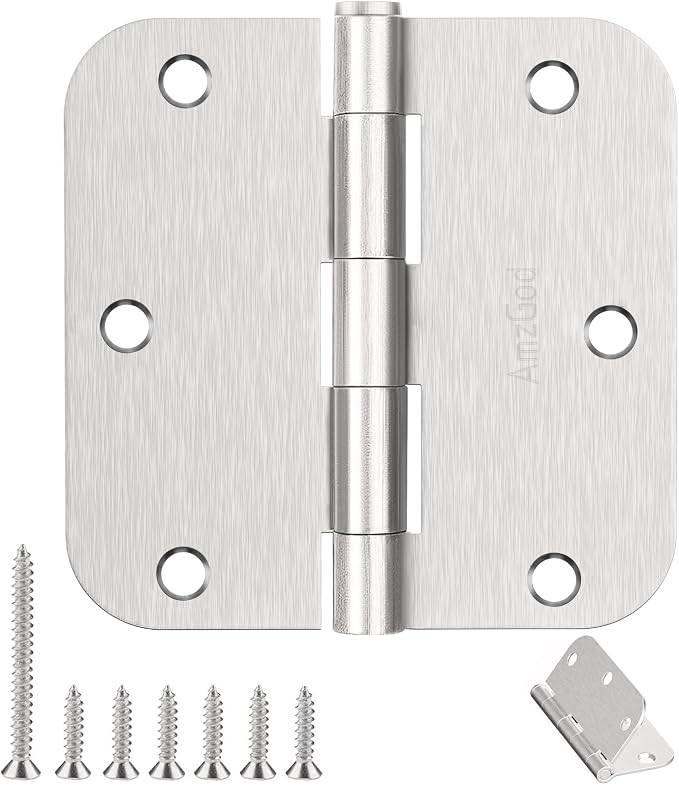 Door Hinges Brushed Nickel by AmzGod