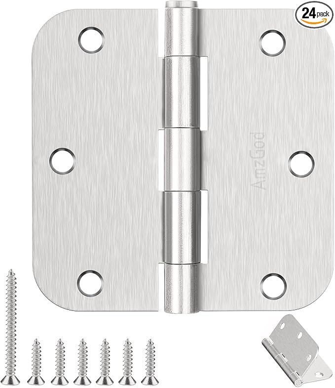 Door Hinges Brushed Nickel by AmzGod