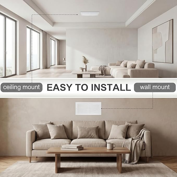 White 3 Pack Ceiling Vent Cover - Image 5