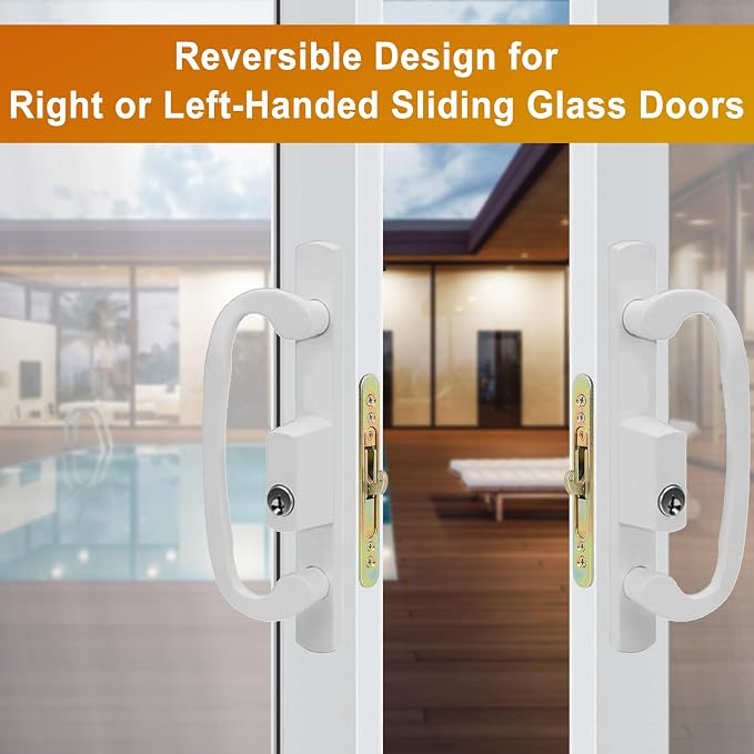 ACEPLANET Offset Position Keyed Sliding Patio Door Handleset - Image 8