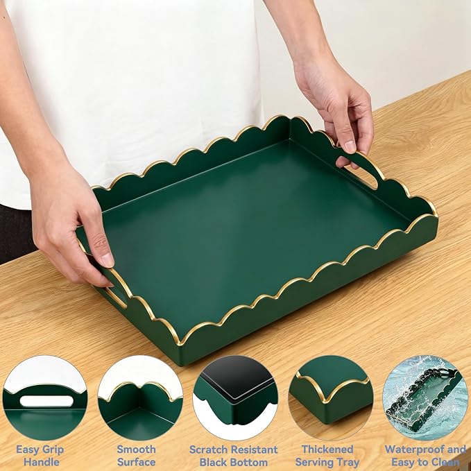 AGIOTA Coffee Table Trays for Living Room Serving Tray - Image 4