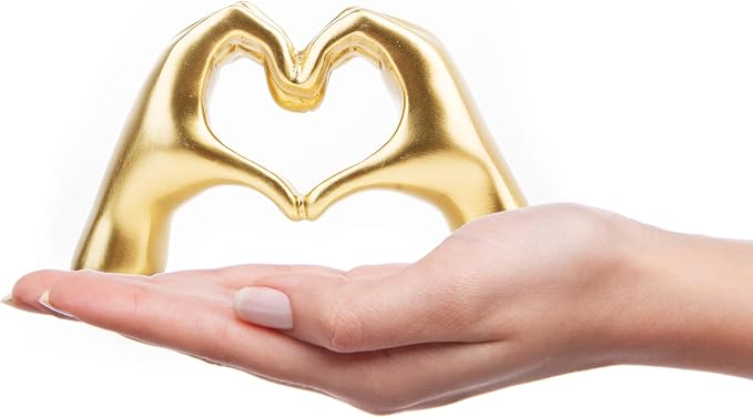 Small Heart Hands Sculpture Decor by Lynagert