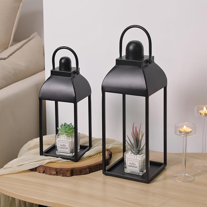 Lanterns Decorative Outdoor Indoor, Front Porch, No Glass - Image 6