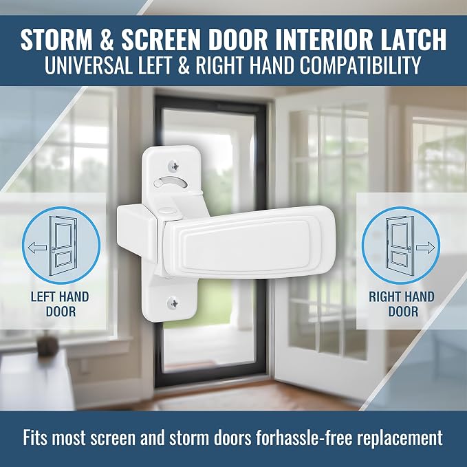 Screen Door Latch Replacement Kit | Replacement Door Handle Hardware, Easy - Image 5