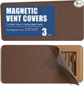 Magnetic Vent Covers 5.5"x12", Metallic Floor Vent Cover by BEWAVE