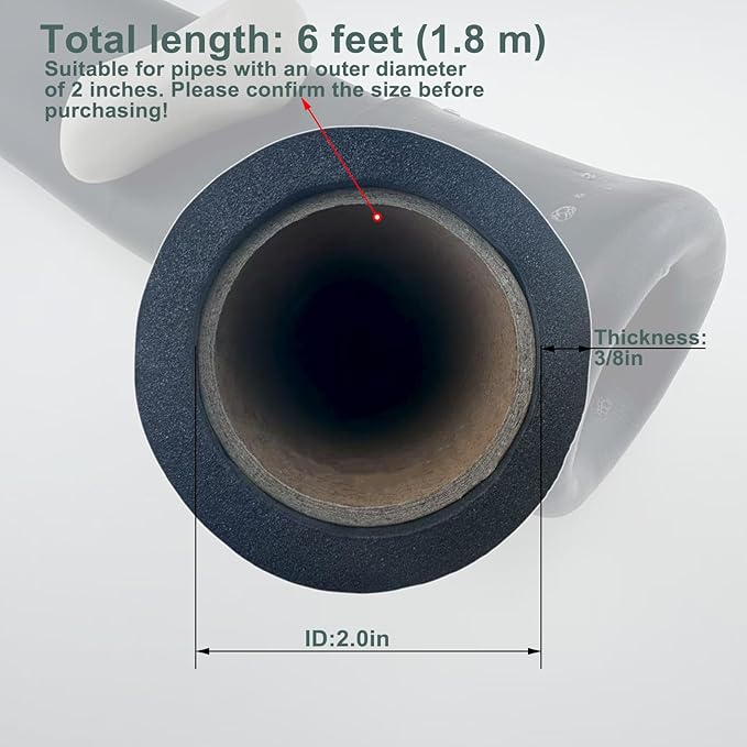 Insulation Foam Pipe Used for air Conditioning Pipe Insulation, Outdoor Water - Image 2