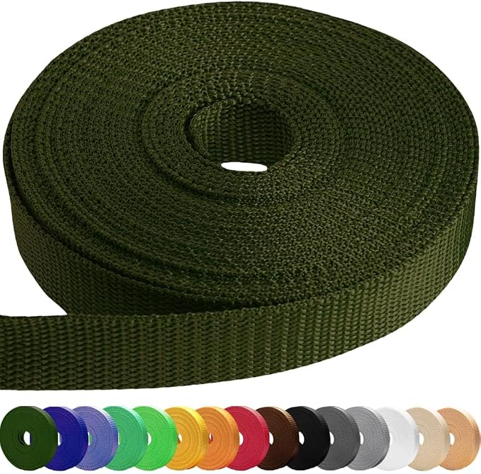 Webbing Strap, 3/4" to 2", 10-50 Yds, EDC gear, backpack repair and pet dog by TECEUM
