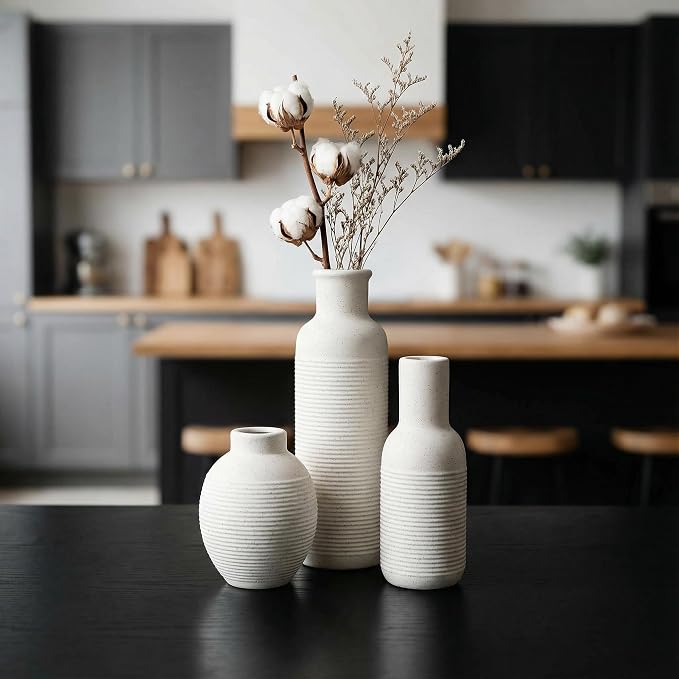 Rustic Farmhouse Vase Set of 3 - Image 7