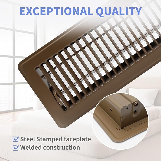 Howeall 4x14 Inch Floor Register - Image 2