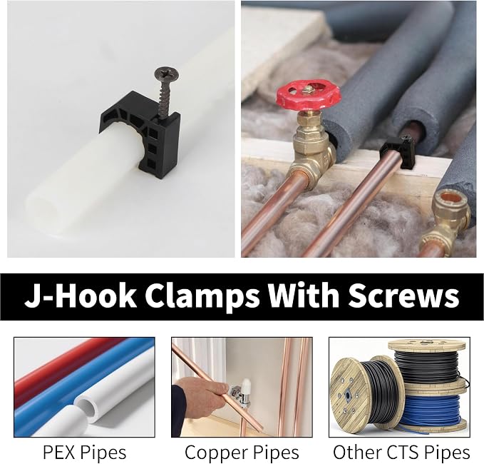 50 Pack 1/2" Half Clamps J-Hook - Image 5