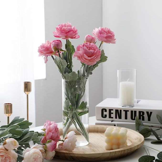 Set of 16 Pcs Glass Cylinder Vases - Image 9