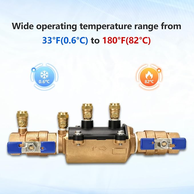 1-350 1" Double Check Backflow Preventer, Double Check Valve Assembly | Cast - Image 5