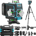 4x360°Green 16 Line Laser Level, ±4° Auto Self Leveling, 2x4800mAh 48H Runtime by WilDora