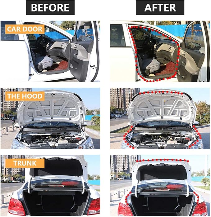Universal Door Seal Strip for Car & Truck, Rubber Weatherstrip for Windows - Image 4