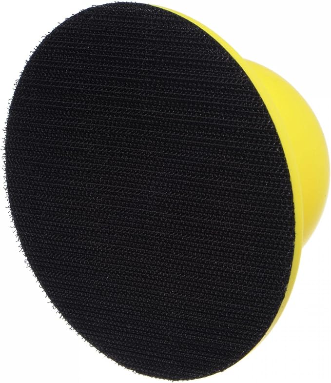 uxcell Hook and Loop Hand Sanding Block 4 Inch Round Detail Sanding Disc | - Image 4