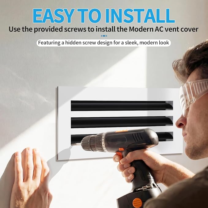 16x6 Modern AC Vent Cover, Decorative Air Vent Register Grille - Image 4