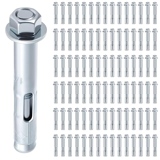100 Pack 3/8" x 1-7/8" Sleeve Anchors by Otoolling
