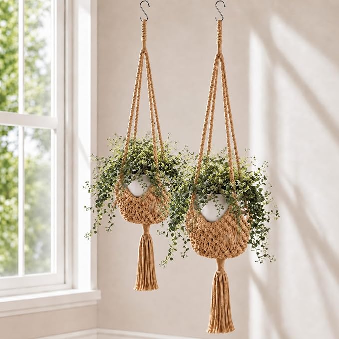 Shappy 2 Pack Boho Macrame Plant Hanger by Shappy