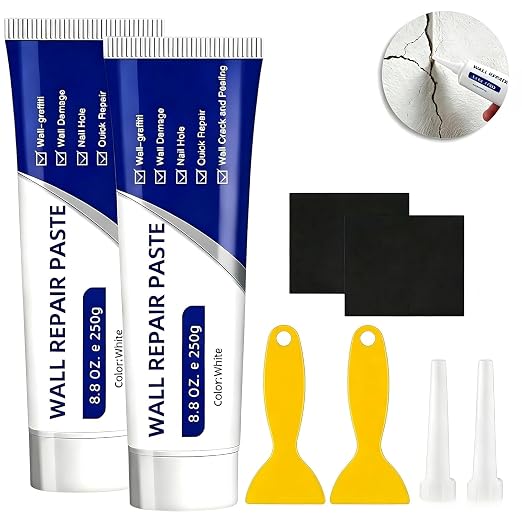 2 PCS Drywall Repair Kit with Scraper, 2026 Upgrade Wall Repair Paste Tube by Unknown