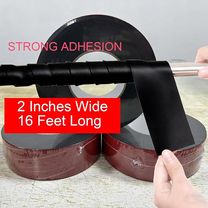 Pipe Insulation Wrap 2" x16FT Self-Adhesive Foam Tape, Weatherproof Insulation - Image 3