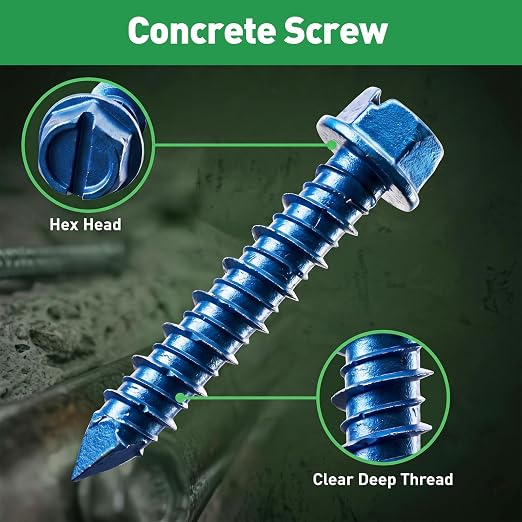 FOLIV 145PCS Concrete Screws - Image 2