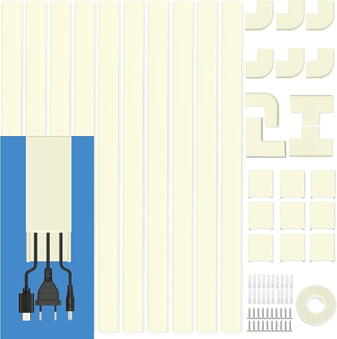 157" Cable Raceway Kit Cord Cover by Bestongbestservicesforyou