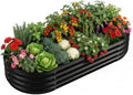 Land Guard Galvanized Raised Garden Bed Kit, Galvanized Planter Raised Garden by Unknown