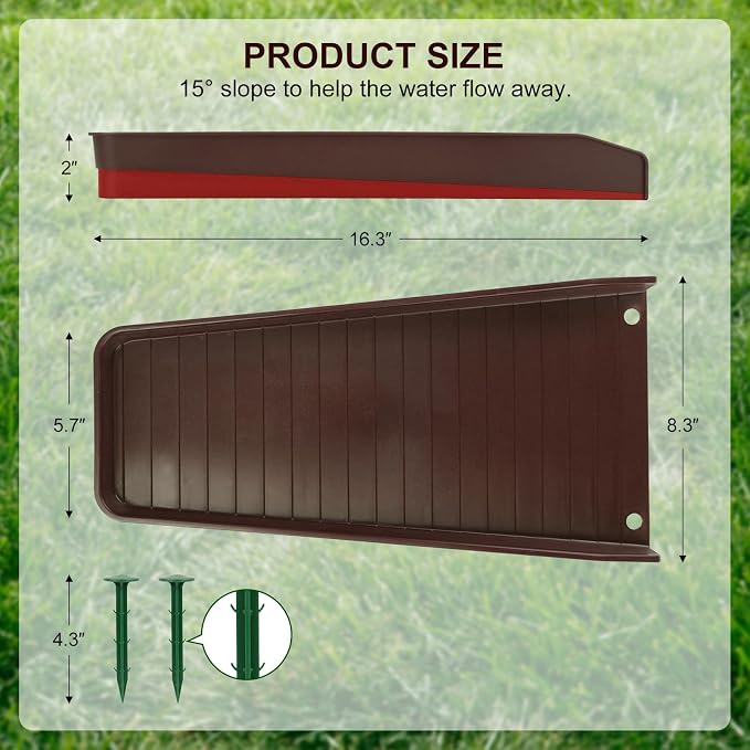 Creative.C 4 Pack Gutter Downspout Extensions, Rain Gutter Downspout Splash - Image 7