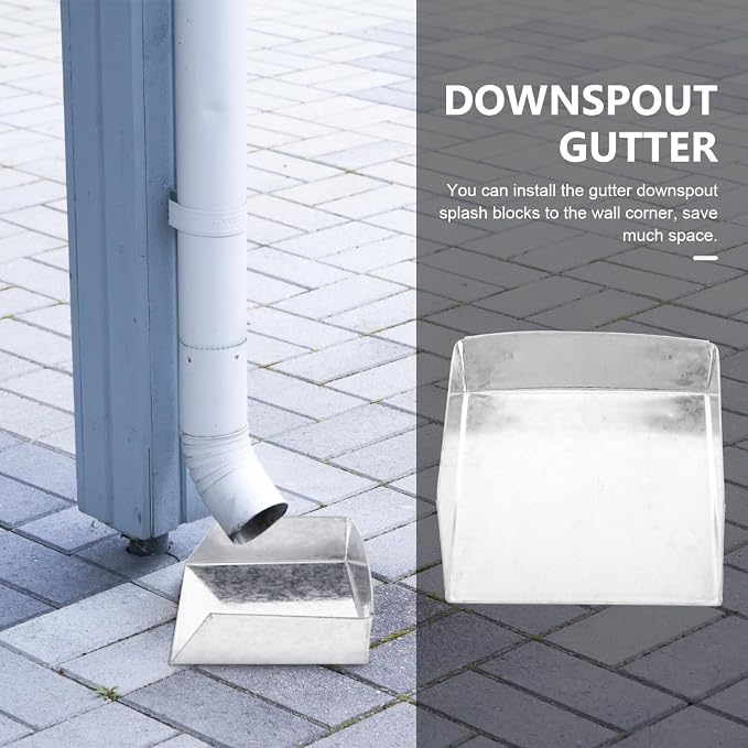 Rain Gutter Downspout Splash Block Gutter Downspout Extensions Down Spout - Image 5