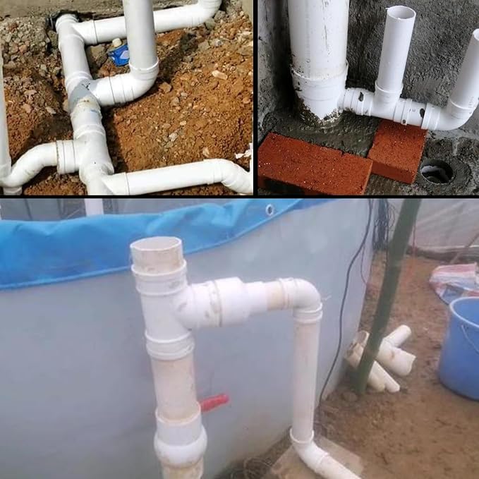 3IN PVC DWV Sanitary Tee 3-Way PVC Pipe Fittings Adapter Furniture Build Grade - Image 7